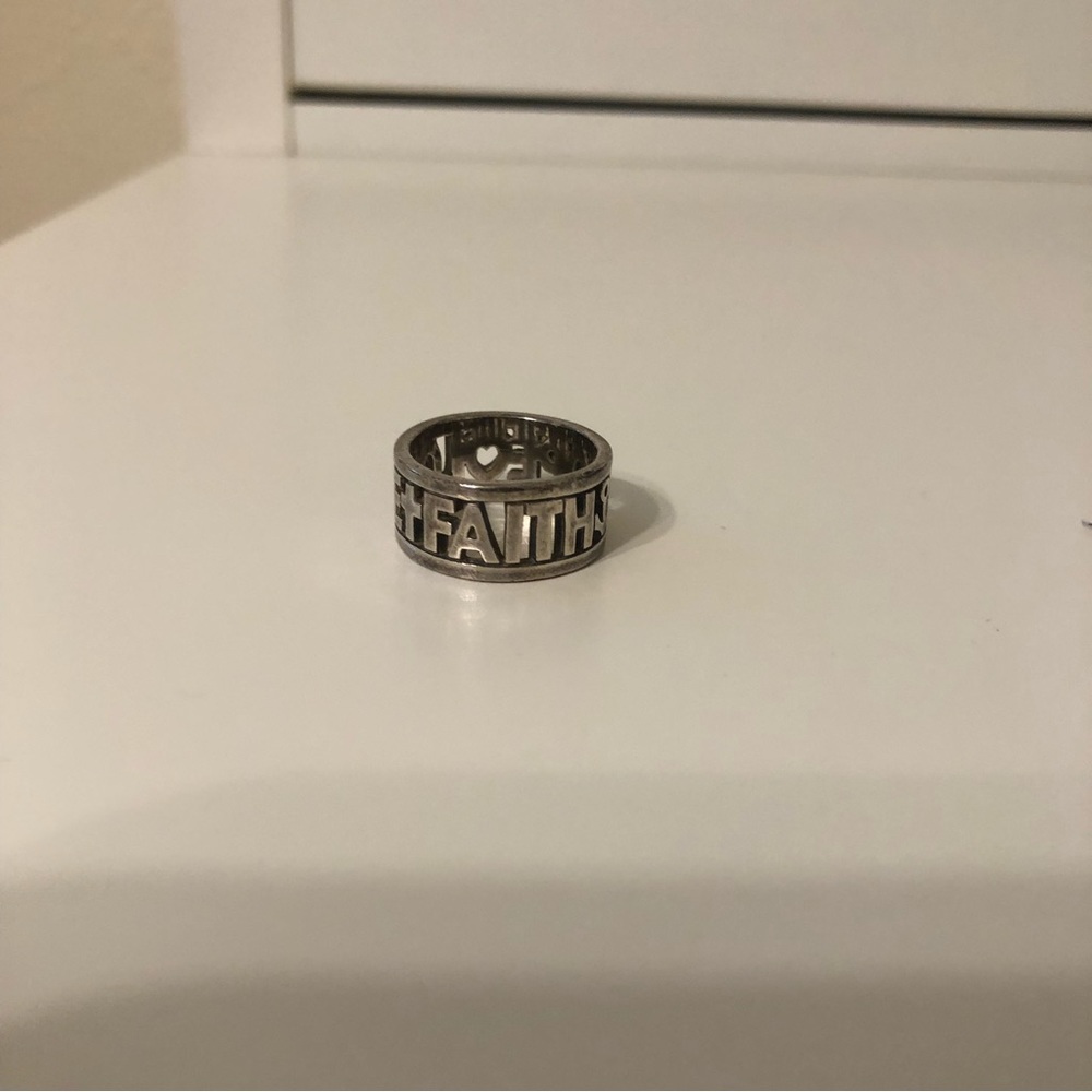 James Avery Faith, Hope & Love Ring Size 4.5